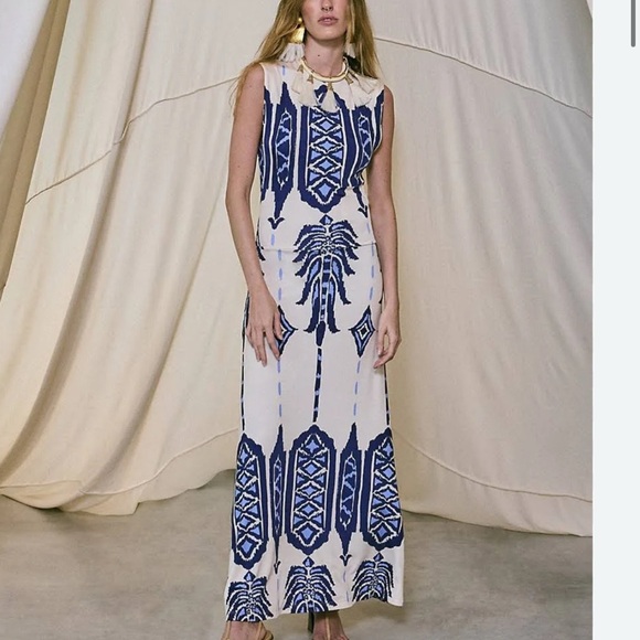 $1350 
Johanna Ortiz

Cardinal Direction Printed Jersey Ankle Dress size 2 - Picture 6 of 12